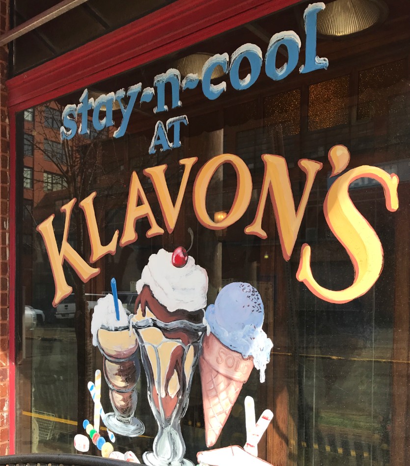Klavon's Ice Cream Parlor Sign