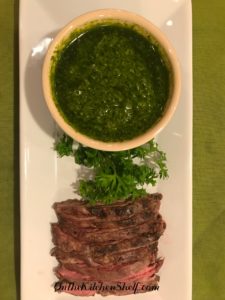 A dish of Chimichurri Sauce