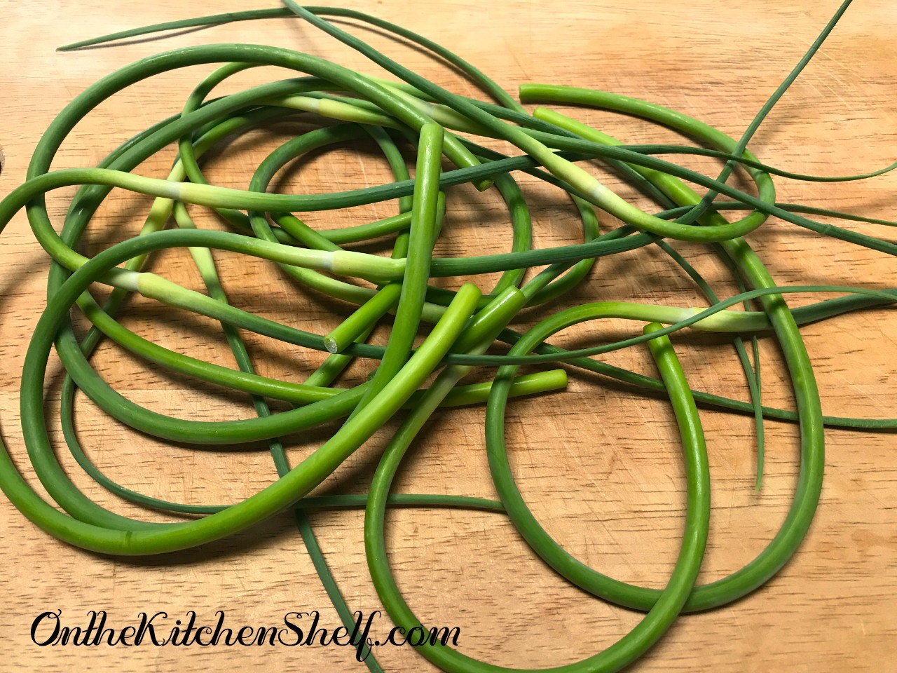 Garlic Scapes often found at Farmer's Market Find