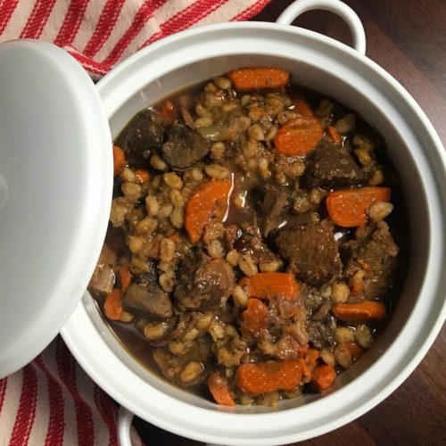 Instant Pot Beef and Barley Stew