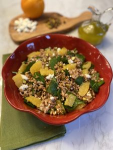 Orange Farro Grain Salad