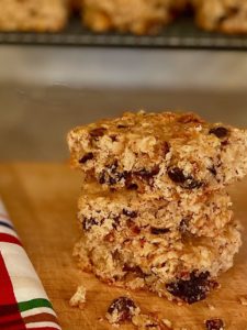 A Stack of Homemade Oatmeal Fig Bars