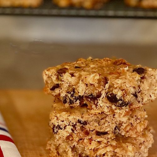 A Stack of Homemade Fig Bars