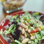 A plate of an Italian Bean Salad