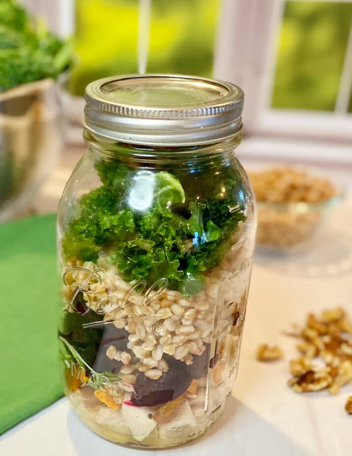 Ancient Grains Bowl with Farro and Roasted Chicken