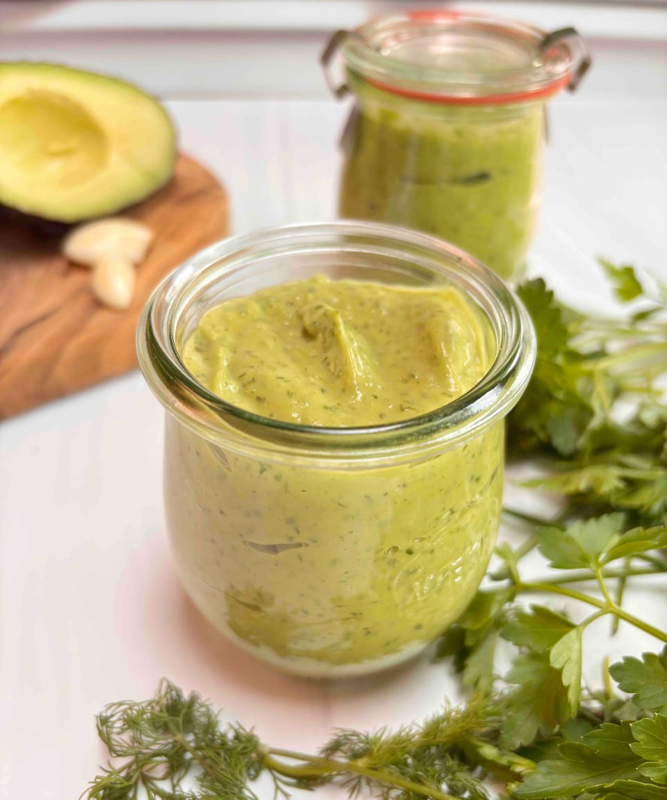 Green Goddess Avocado Dressing