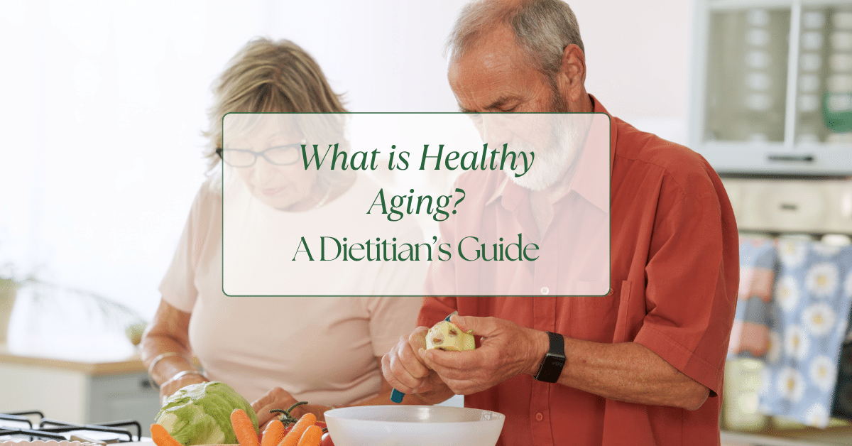 An older couple preparing a healthy meal.